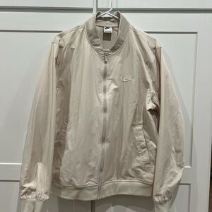 Nike Light Tan Bomber Jacket